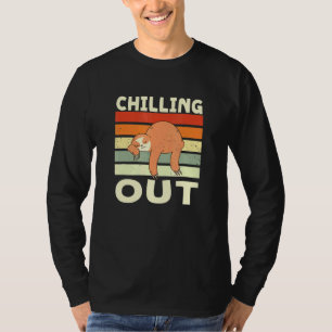 T-shirt Chilling Out Sloth Vacances Sloth Tour été Holi ét