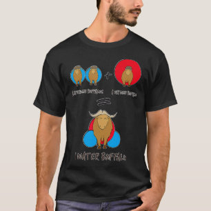 T-shirt Chimie amusante de l'équation chimique du buffle d