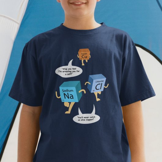 T-shirt Chimie amusante Éléments de tableau périodique Sci