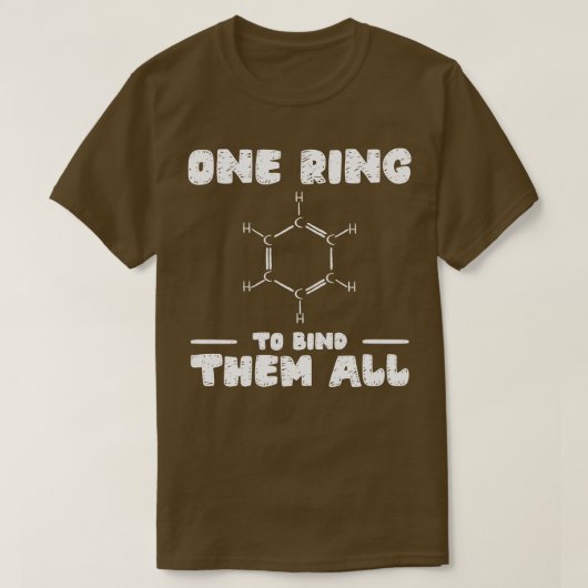 T-shirt Chimie Benzene Bing Molecule Bond (Design devant)