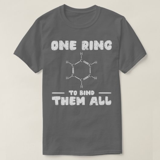 T-shirt Chimie Benzene Bing Molecule Bond (Design devant)
