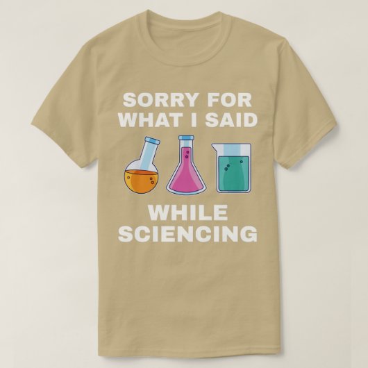 T-shirt Chimie Chimiste Funny Lab Nerd (Design devant)