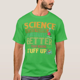 T-shirt Chimie de la réussite scientifique amusante Motiva