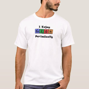 T-shirt Chimie de la Science de lard de Tableau périodiqu