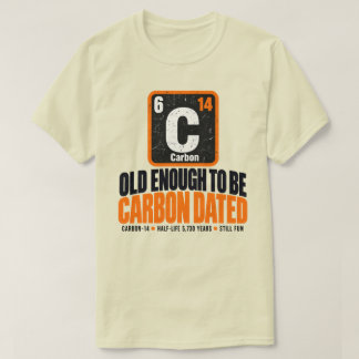 T-shirt Chimie de l'anniversaire datée au carbone Humour s
