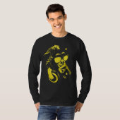 T-shirt Chimie De Singe Avec Lunettes De Soleil Et Casque (Devant entier)