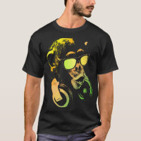 Chimie De Singe Avec Lunettes De Soleil Et Casque