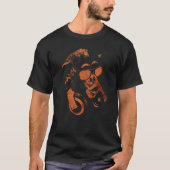 T-shirt Chimie De Singe Avec Lunettes De Soleil Et Casque (Devant)