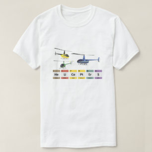 T-shirt Chimie des hélicoptères légers civils