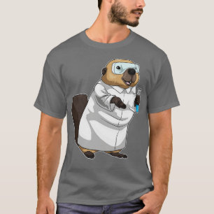 T-shirt Chimie du tube d'essai de Beaver Teacher