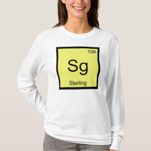 T-shirt Chimie Élément Nom Sterling Table Périodique