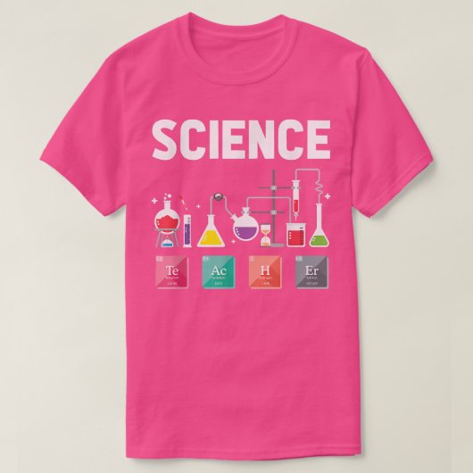 T-shirt Chimie Éléments Laboratoire Sciences Enseignant (Design devant)