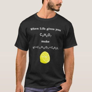 T-shirt Chimie Enseignant Formule Citron Nerd