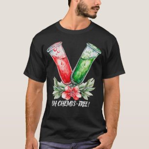 T-shirt Chimie festive Tube à essai Pun Art