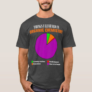 T-shirt Chimie graphique à secteurs hexagone composés drôl
