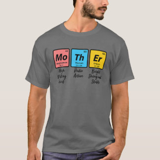 T-shirt Chimie Nerd amusante Maman Cadeau Fête des Mères