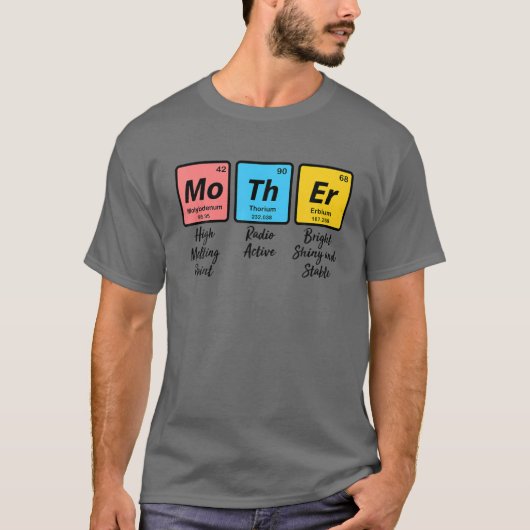 T-shirt Chimie Nerd amusante Maman Cadeau Fête des Mères (Devant)