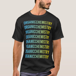 T-shirt Chimie Organique Bleu Jaune