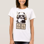 T-shirt Chimie panda découvert mignon<br><div class="desc">Drôle Chemistry panda découvert mignon</div>