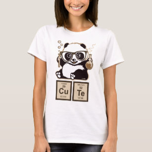 T-shirt Chimie panda découvert mignon