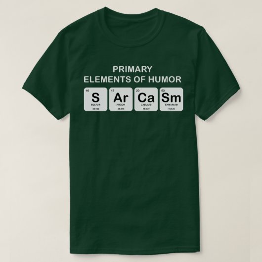 T-shirt Chimie Science Nerd Geeky (Design devant)
