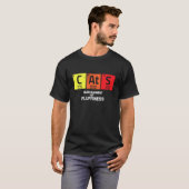 T-shirt Chimie scientifique Nerd Chat Élément Noël (Devant entier)