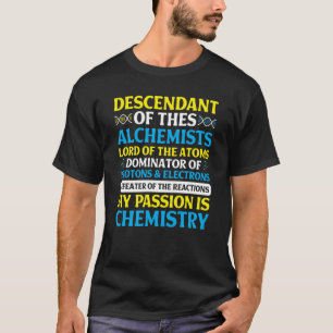T-shirt Chimie Sujet Amour Enseignant Chimie Étudiant M