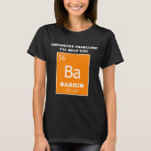T-shirt Chimie Tutor Barium Pun (Devant)