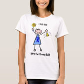 T-shirt Chimio Bell - femme de cancer du colon (Devant)