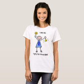 T-shirt Chimio Bell - femme de cancer du colon (Devant entier)