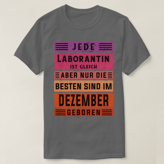 T-shirt chimiste anniversaire décembre né technicien de la (Design devant)