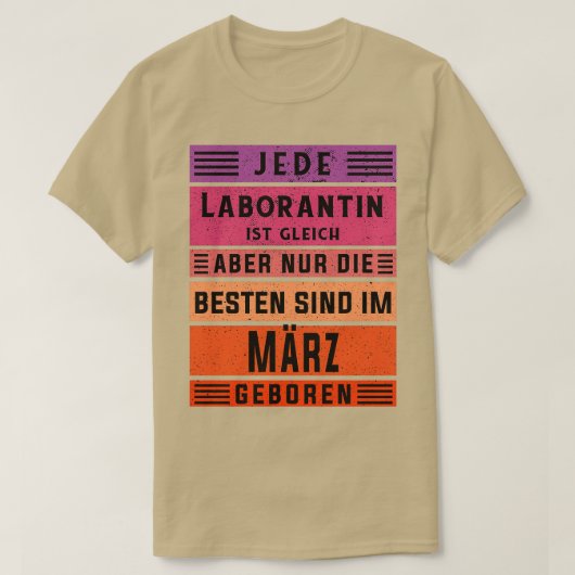 T-shirt Chimiste Anniversaire Mars Né Assistant de laborat (Design devant)