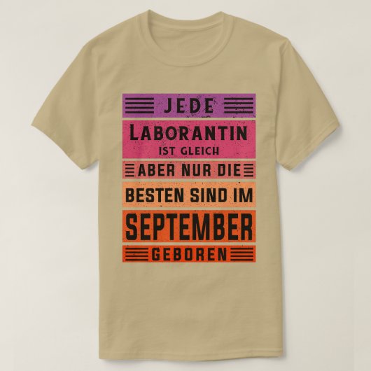 T-shirt chimiste anniversaire septembre né technicien de l (Design devant)