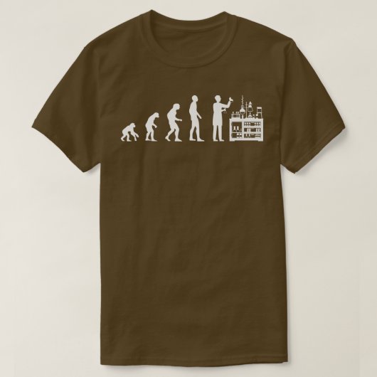 T-shirt Chimiste Evolution Science Étudiant en chimie (Design devant)