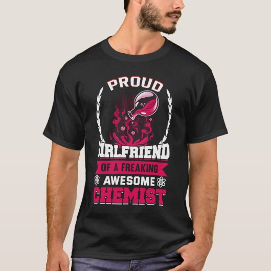 T-shirt Chimiste Girfriend Chimie Lab Chimique (Devant)