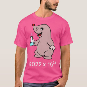 T-shirt Chimiste mignon Mole. Le Numéro D'Avogadro.