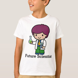 T-shirt Chimiste / Scientifique Flacon garçon et tubes d'e