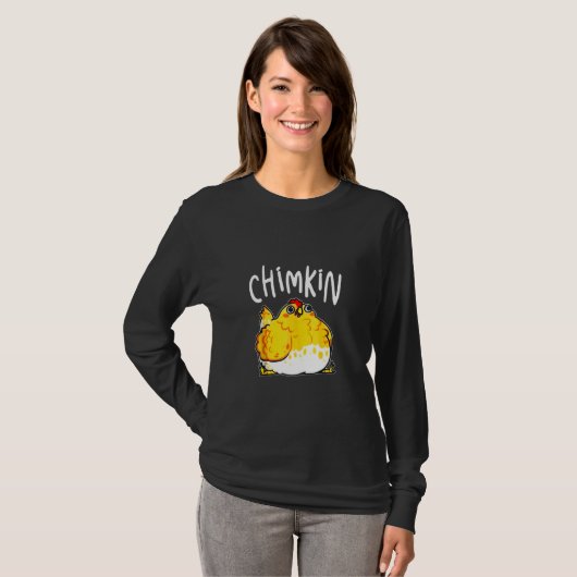 T-shirt Chimkin Funny Gras Poulet Gras Poulet Gras (Devant entier)