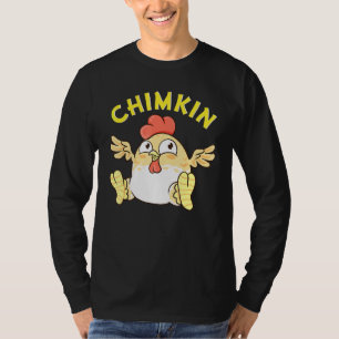 T-shirt Chimkin Gras Derpy Mème de poulet Chicken Farmer