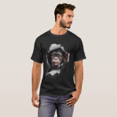 T-shirt Chimp Amusant, Amant Singe Amusant, Singe Chimpanz (Devant entier)