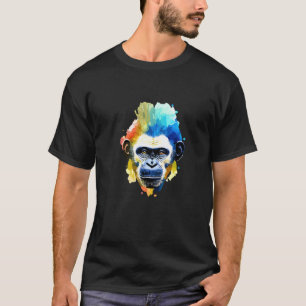 T-shirt Chimpanzé Ape Nature sauvage Art animal