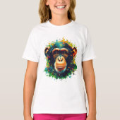 T-shirt Chimpanzé chromatique (Devant)