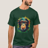 T-shirt Chimpanzé chromatique (Devant)