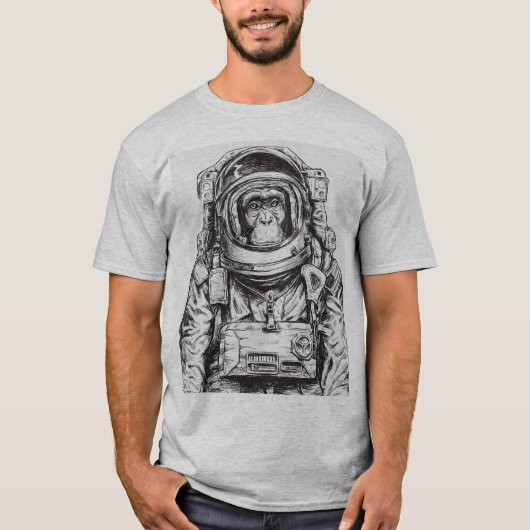 T-shirt Chimpanzé d'astronaute (Devant)