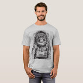 T-shirt Chimpanzé d'astronaute (Devant entier)