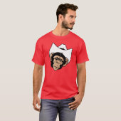 T-shirt Chimpanzé de whiskey (Devant entier)