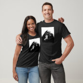 T-shirt Chimpanzé noir blanc (Unisexe)