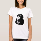 T-shirt Chimpanzé Pop Art Thinking (Devant)