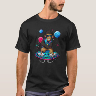 T-shirt Chimpanzé psychédélique DJ EDM Raver Trance Musiqu