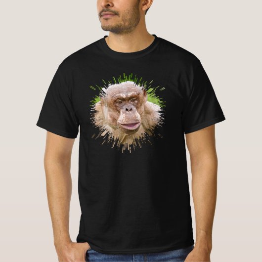T-shirt Chimpanzé sans cheveux (Devant)